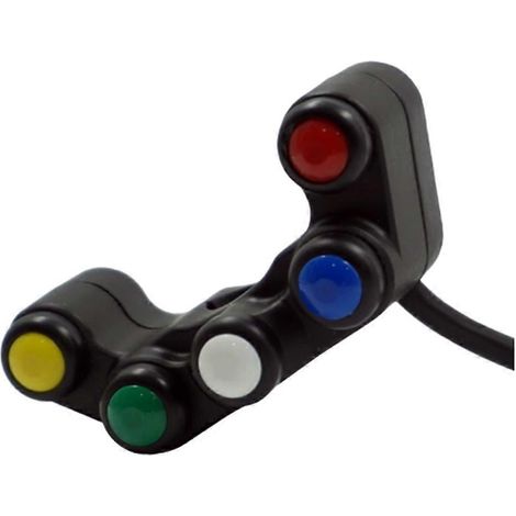 Modifikation für Elektromotorräder: Fünf-Positionen-Lenkerschalter für Blinker, Hupe und Scheinwerfer (1/5)