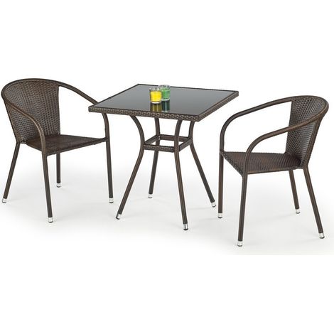 Conjunto de terraza Houston 242 , 0x0x0cm, Metal, Mimbre plástico (1/3)
