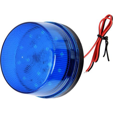 Feu clignotant LED bleu 12V pour véhicule et sécurité, silencieux (1/5)