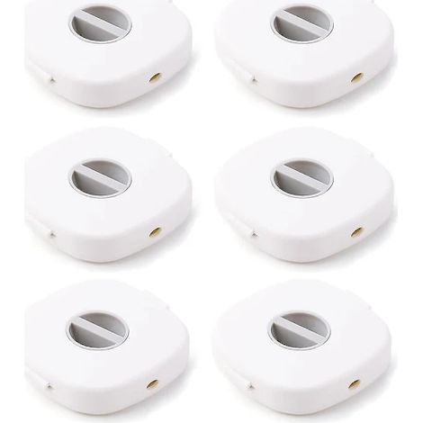 Lot de 6 organisateurs de câbles rétractables pour la gestion des câbles de charge et des câbles de téléphone. Enrouleur de câble rétractable, petit boîtier pour connecteurs de câbles USB. (1/4)