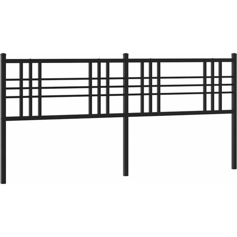 Maison Exclusive - Ersatz-Kopfteil Metall Schwarz 193 cm