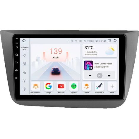 CarPlay, reproductor multimedia, sistema de navegación, compatible con Seat Altea XL Toledo 2004-2015, S8 IA AHDC2 (1/2)