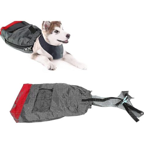 Sac de transport pour animaux paralysés, en tissu Oxford résistant à l'usure, pour chiens et chats handicapés. Sac de transport de convalescence protégeant le poitrail et les membres de l'animal (XXL) (1/5)