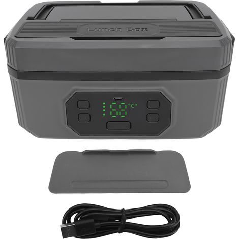 Boîte à déjeuner électrique Rechargeable sans fil, grande capacité, chauffage rapide, Portable, 1200ML (batterie 21000mah). (1/5)