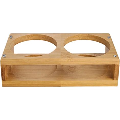 Plateau à boissons en verre, organisateur de service à double compartiment, porte-tasses polyvalent, présentoir de cuisine, pot à épices et porte-gobelets pour chambre, accessoire (1/5)