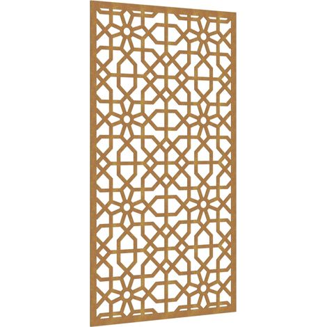 Décoration murale jardin 105x55cm acier corten design mauresque CFW699504 (1/5)