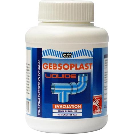Gebsoplast Liquide Colle pour PVC Boite 250 ml
