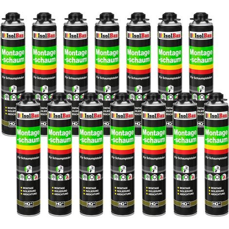 Bauschaum Pistolenschaum Montageschaum PU Schaum 14 x 750 ml Fensterschaum (1/5)