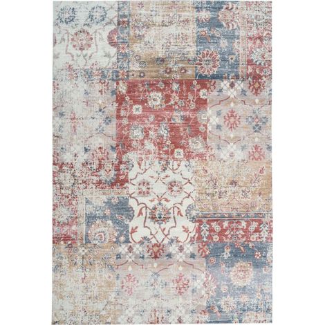 Tapis Vintage à Poils Courts "Indiana V" Multicolore 80 x 150 cm (1/4)