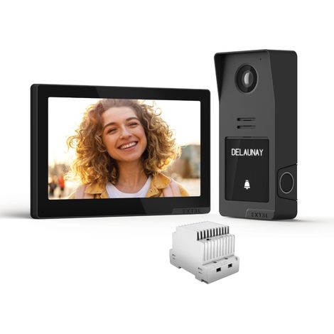 Visiophone filaire connecté Extel Digital Connect avec transformateur modulaire 12/15/17 VdC (1/5)