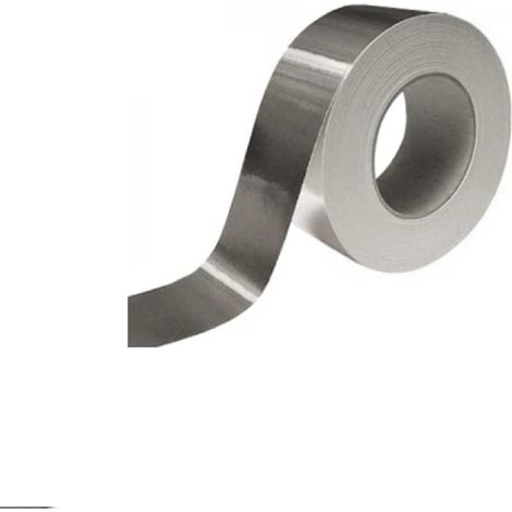 Nastro adesivo in alluminio per alte e basse temperature 5 cm x 25 m tubo stufa