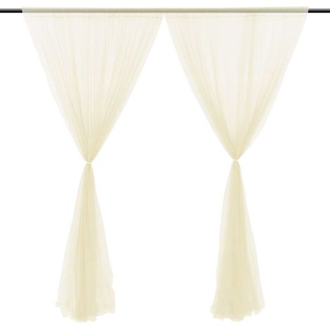 Voile de Nylon Translucide pour Décoration de Fenêtre, Rideau Photo pour Mariage et Fêtes (1/5)