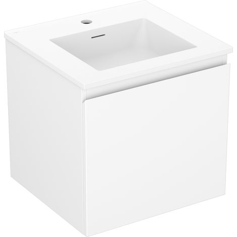 Mexen Orio Badezimmermöbel 50 cm mit Waschbecken Otis, 1 Schublade, weiß matt - 91A10-05047-1-BF01-W18M01 (1/5)