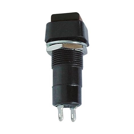 R18-23b - pulsante - 1p off-(on) - cappuccio nero - 3 a / 125 v (1/2)