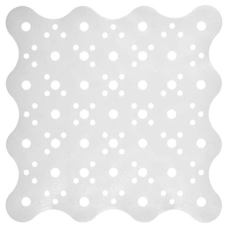 SHARK - TAPPETO ANTISCIVOLO PER DOCCIA IN LATTICE 53X53CM - COLORE BIANCO