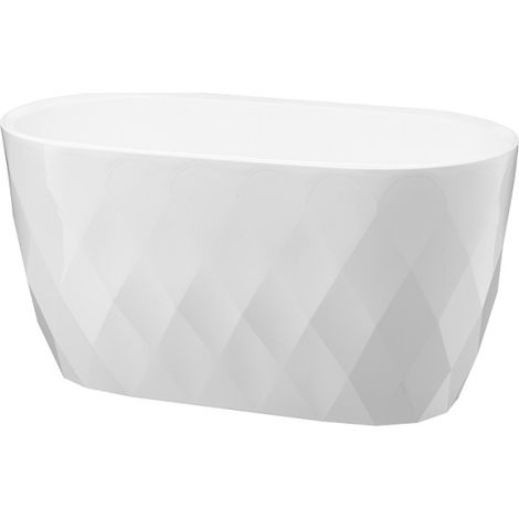 Karo couverture ovale 47 cm 29382 verdenia blanc