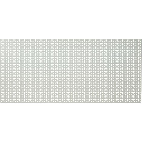 Panneau mural pour rangement d'outils 46x98 cm – Tôle 10/10 – Peinture époxy résistante – Fixation facile au mur – Inferramenta
