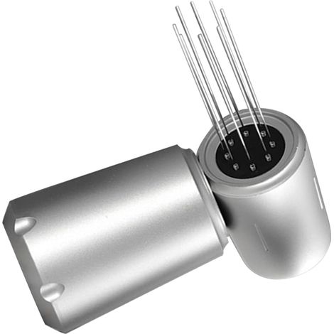 Tissu de Café Outil d'Agitation d'Aiguille pour Poudre de Café Aiguille d'Espresso Outil d'Agitation d'Aiguille pour Agitateur de Distribution de Café pour Poudre de Café Profilé en Aluminium Argent (1/5)