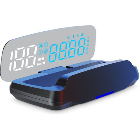 Affichage tête haute de voiture, compteur de vitesse, boussole C7B, accessoires HUD pour voiture, température de l'eau, vitesse de Navigation, projecteur électronique OBD (1/5)
