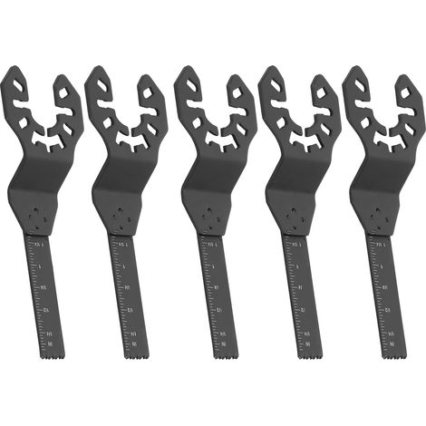 Lame de scie oscillante universelle 5 pièces, acier rapide HSS, système de changement rapide 10mm pour coupes précises
