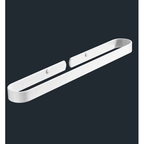 Towel rail, 40 cm, self-adhesive and screw-on, towel rail for bathroom and kitchen (white) MUMU (1/4)