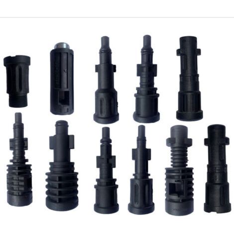 Adaptateur de tuyau de nettoyage pour nettoyeurs haute pression Kärcher/Lavor/Interpump/Bosch(Lot de 11)