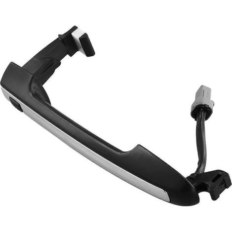 Convient aux boutons de poignée de porte avant extérieure automobile 826513K800, noir/argent (1/5)