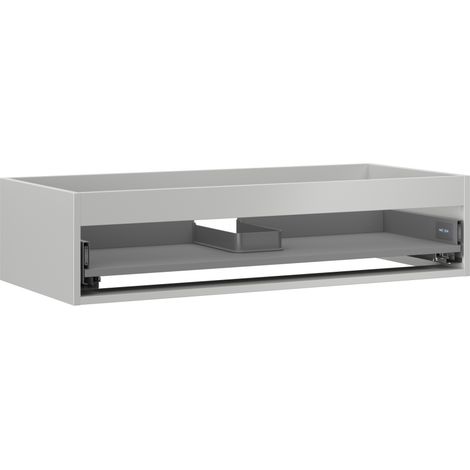 Mexen Box-A corpus d'armoire sous lavabo 100 cm, 1 tiroir, gris mat - 91AX0-1000-235-1-62 (1/4)