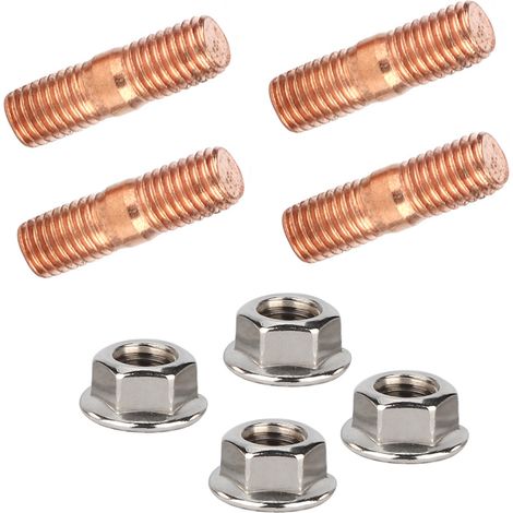 Kit de goujons turbo haute résistance M10x1,50 filetage T3 T4 T6 avec écrous à bride (1/3)