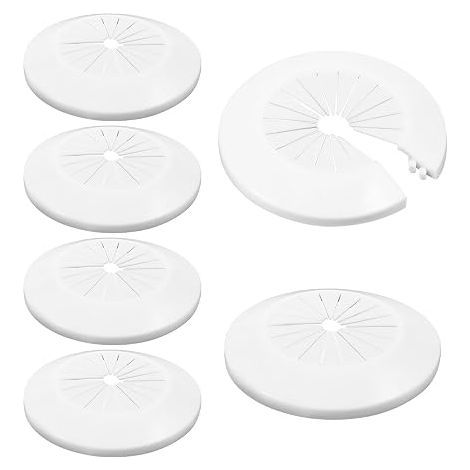 White Plastic Pipe Cover for Toilet Pipe Decoration and Radiator (1/5)