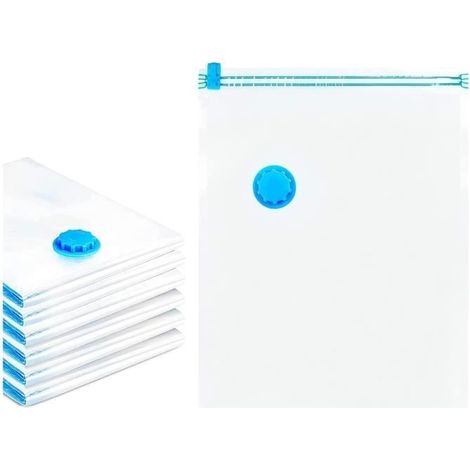 Vakuum-Aufbewahrungsbeutel – 40 x 60 cm – Wasserdicht – Wiederverwendbar – 6er-Pack (1/4)
