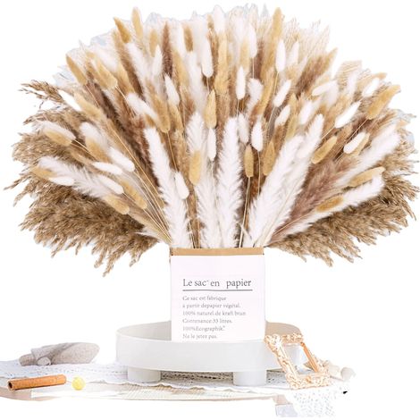 Ramo de flores secas, elegancia natural, decoración versátil, A (1/2)