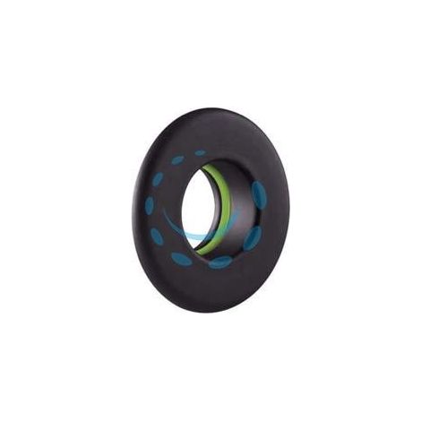 ROSONE PER STUFE A PELLET NERO OPACO PESANTE MM.1,2 - ø cm.8