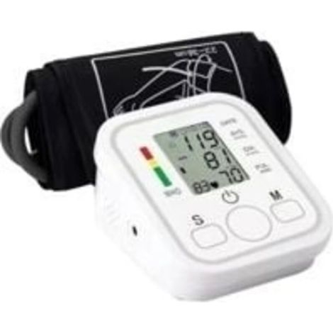 Tensiomètre avec brassard pour le haut du bras - Moniteur de fréquence cardiaque et d'hypertension pour un usage domestique - Moniteur de pression artérielle avec écran LCD (1/5)