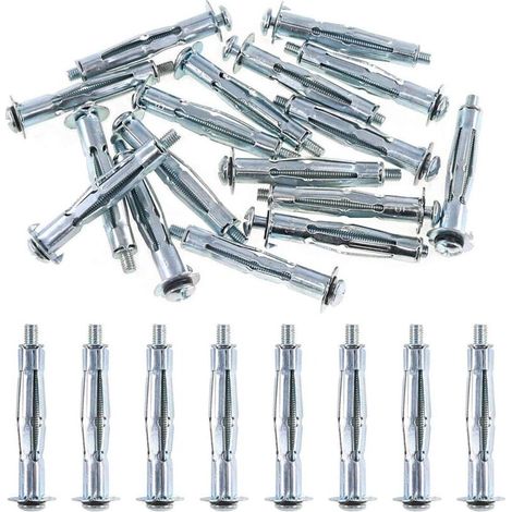 M4 x 52 Pince Cheville Molly Moly Placo a Metalique (Pack de 25) Expansion pour Placoplâtre Gypsum Gips - Zinc passivé pour corrosion résistance (52mm de Long) M4x52