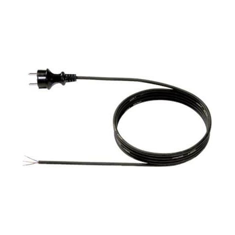 Bachmann Cable de alimentación negro 2 metros 16A 250V