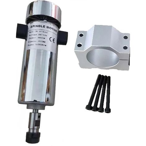 Kits de moteurs de broche CNC Kit de moteur de broche CNC refroidi par Air, ER11/mandrin 800W + régulateur de vitesse d'alimentation for la gravure(800W ER11 Set 1) (1/5)