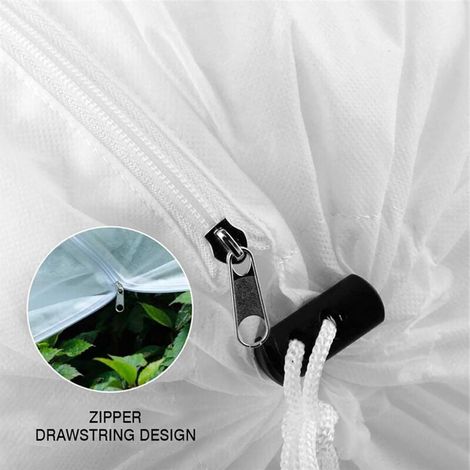 Housse de Protection Hivernale pour Plantes, Sac Antigel Respirant 200x240 cm pour Rosiers et Arbres en Pot, Tissu Non Tissé Durable et Réutilisable (1/4)