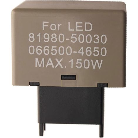 Pièces automobiles : relais clignotant électronique 8 broches, compatible avec les ampoules LED 81980-50030 066500-4650 25-26s (1/5)