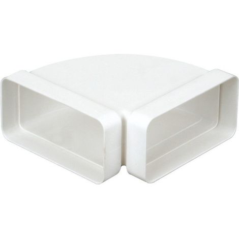 Coude 90° horizontal rectangulaire 55x110 plastique à joint - CH 55X110 J - 460058 ATLANTIC - 460058 (1/3)