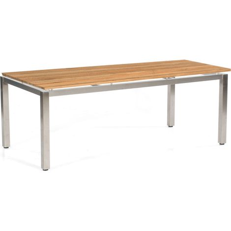Sonnenpartner Gartentisch Base 200x100 cm Edelstahl Tischsystem