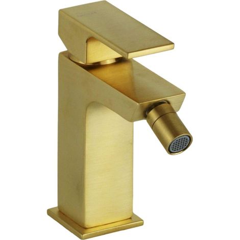 Miscelatore bidet modello quadro oro spazzolato Gattoni SQUARE 2564/25SG Oro Spazzolato (1/2)