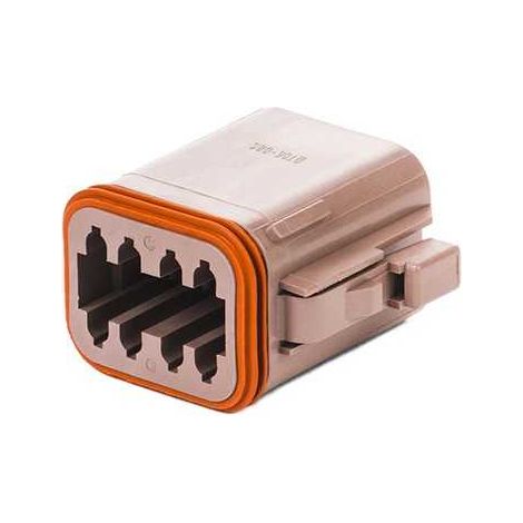 Connettore Serie DT Maschio 8 Vie Marrone
