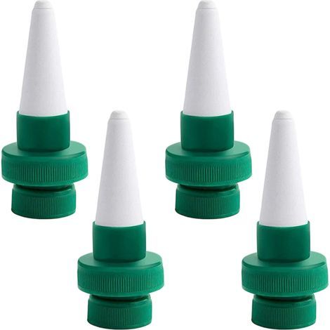4 PCS Arrosage Goutte à Goutte Bouteille, Goutte à Goutte Bouteille Jardin en Céramique, Irrigation Goutte à Goutte Bouteille, Embout Goutte à Goutte Bouteille, pour Plant Tomate Fleur Maison (1/5)