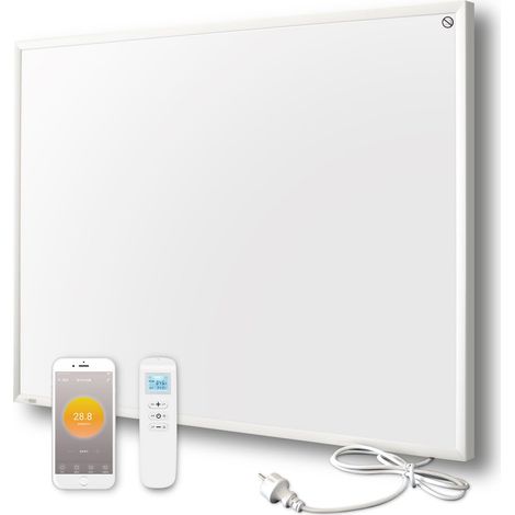 Byecold Infrarotheizung mit Thermostat 580 Watt, App Fernbedienung Steuerung, Infrarot wandmontage Elektroheizung Energiesparende, Wandheizung Heizpaneel Elektrisch Energiesparend Überhitzungsschutz (1/5)