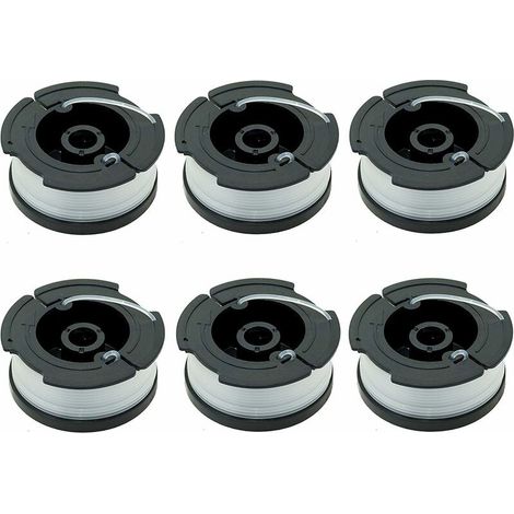 Lot de 6 bobines A6481 A6485 pour tondeuses Black Decker