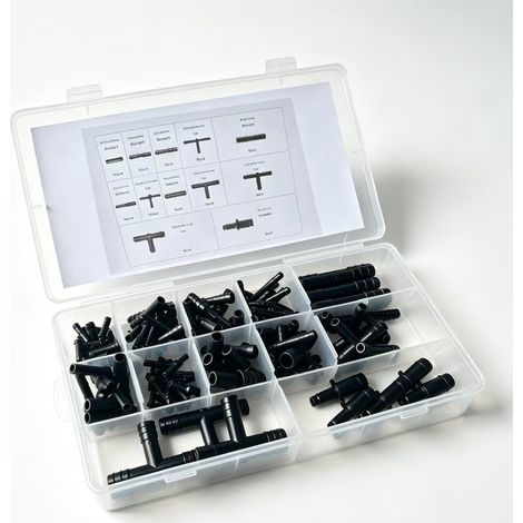 Sollbry Gaines Thermorétractables Noires 120 Pièces, 12 Tailles Manchon Thermoretractable Étanche,Électrique, Protection Câble et Fil Électrique,noir (1/5)