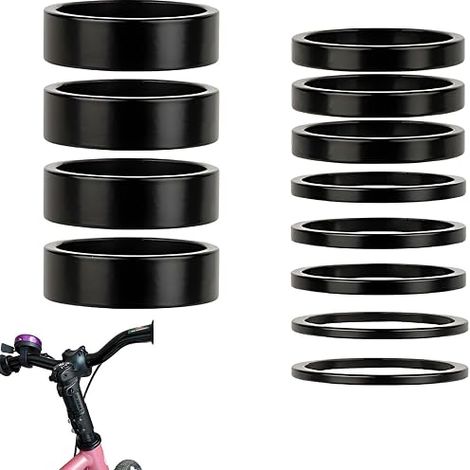 Espaciadores para bicicleta, elevador de manillar de aluminio, MTB, bicicleta de carretera, ciudad, dirección (1/5)