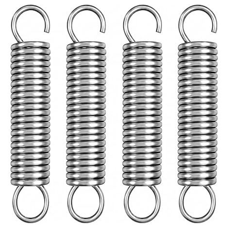 Tension Spring with Hooks, Stainless Steel Tension Spring, Extension Spring 15 mm, 2.2 mm Wire for DIY, Fixing, Mechanics and Home Use (1/2)