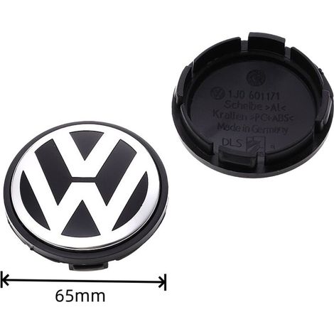 Lot de 4 cache-moyeux d’origine pour jantes aluminium，65mm